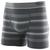 Cueca Boxer Microfibra Mash 710.02 Microfibra Listras Cinza chumbo