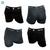 Cueca Boxer Polo Wear Masculina Microfibra Kit com 4 - 2 Cores Preto e cinza