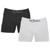 Cueca Boxer Zorba 781 Algodão sem Costura Kit com 2 unidades 27, Branco, Preto