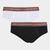 Cueca Lupo Slip com Elastano Preto, Cinza