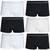 Cuecas Sunga Lupo Kit Com 6 Microfibra Sem Costura 676-002 Preta e branca