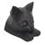 Decoração Cabeça de Gato 12,5cm Preto