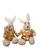 Decorações  De Coelho De Páscoa - Peso de Porta ornamento esculturas de coelho  para casa Marrom