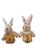 Decorações  De Coelho De Páscoa - Peso de Porta ornamento esculturas de coelho  para casa Laranja
