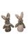 Decorações  De Coelho De Páscoa - Peso de Porta ornamento esculturas de coelho  para casa Verde