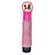 Dildo Pênis em Silicone Cristal Colorido com Veias e Glande a Pilhas 20cm Pink