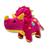 Dinossauro de Pelúcia Dino Fofo Brinquedo Infantil Presente Para Crianças Decoração de Quarto Pink