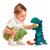 Dinossauro Dino Papa Tudo Brinquedo Educativo - Elka Brinquedos Verde Água
