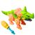 Dinossauro Montar E Desmontar Brinquedo com Chave de Ação Modelo c laranja com verde agua