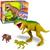 Dinossauro Tirano Rex Predator Com Mini Dino - Adijomar Marrom