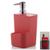 Dispenser Porta Detergente Esponja 650ml Pia Cozinha Trium - DT 500 Ou Vermelho