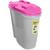 Dispenser porta ração 40 litros 18kg cores Rosa