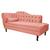 Diva Recamier Diana 185cm Lado Direito Suede - Doce Sonho Móveis Coral