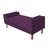 Divã Recamier Sofá Félix 195 cm  Suede Roxo - AM Decor Roxo