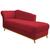 Diva Recamier Vanessa 160cm Lado Direito Suede Vermelho