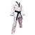 Dobok Canelado - Branco - ADI - Adulto - Homologado CBTKD - MKL Branco, Preto