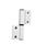 Dobradiça Duas Abas de Encaixe Para Porta E Janela Alumínio Linha 25 - Kit 3 Pçs Branco