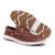 Dockside Casual Sapato Mocassim em Couro Marrom Marrom