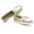 Dockside Feminino Couro Estilo Conforto Casual Ouro