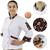 Dólmã Feminino Chef de Cozinha Caveiras e Rosas Branco/Caveiras