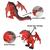 Dragão De Controle Remoto Dinossauro Polibrinq Solta Fumaça Vermelho