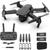 Drone E88 Pro Kit 1 à 3 Baterias Com Câmera 4K HD Manobras Preto