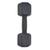 Dumbbell Halter Sextavado Exercício Funcional Pintado 18KG Preto