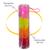 Elastico Silicone Grosso Cabelo Pet Liguinha Xuxa Xuxinha 1 Tubo Vermelho, Laranja, Amarelo e Rosa