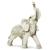 Elefante Da Sorte Indiano Enfeite Sabedoria Escultura Resina BRANCO MARFIM