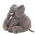 Elefante de Pelúcia Soft Antialérgico 60cm Grande Para Bebe Cinza
