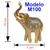 Elefante Decorativo Em Resina Indiano Sabedoria Sorte M100