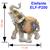 Elefante Decorativo Em Resina Indiano Sabedoria Sorte P200