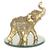 Elefante Decorativo Resina C/ Base De Espelho Indiano Sorte J200Desp