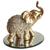 Elefante Decorativo Resina C/ Base De Espelho Indiano Sorte K200esp