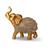 Elefante Dourado De Resina Para Escritório 10cm Decoração Animal Indiano Decorativo Sala Escultura Indiana Poliresina  Dourado