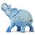 Elefante Enfeite Sabedoria Indiano Escultura De Resina 19cm Azul