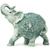 Elefante Enfeite Sabedoria Indiano Escultura De Resina 19cm Verde