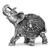 Elefante Enfeite Sabedoria Indiano Escultura De Resina 19cm Prata