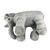 Elefante Travesseiro Pelúcia Plush Bebê Dormir 55 cm Almofada Cinza