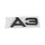 Emblema Traseiro para Audi Preto A3 ou A4 A3