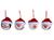 Enfeite Bola Árvore Natal Decorativa Pisca Pisca Em Led Sortido 1un Decoração Natalina Papai Noel Pinguim e Boneco de Neve Enfeite Colorido Sortido