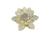 Enfeite Decoração de Cristal Vidro Flor de Lotus Para Sala Quarto Cristaleira Grande 13CM Amarelo