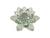 Enfeite Decoração de Cristal Vidro Flor de Lotus Para Sala Quarto Cristaleira Pequeno 8CM Verde