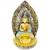 Enfeite Decorativo Buda Tibetano Porta Vela Decoração Zen Hindu Resina Buda Dourado