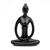 Enfeite Estatueta Porcelana Yoga  Decoração  0105 Preto