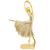 Enfeite Mesa Bailarina Decoração Estátua Objeto Decorativo Dança Sala Quarto Estatueta Dourado Gliter A