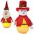 Enfeite Papai Noel / Boneco De Neve Vermelho Com Led A Bateria 32X15X6,5Cm - RIO MASTER PAPAI NOEL