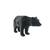 Enfeite Urso Bear Wall Street Geométrico Decoração 3D Preto Preto