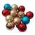 Enfeites Decoração Kit 12 Bola Bolinhas para Arvore de Natal Sortidas