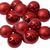 Enfeites Decoração Kit 12 Bola Bolinhas para Arvore de Natal Vermelho